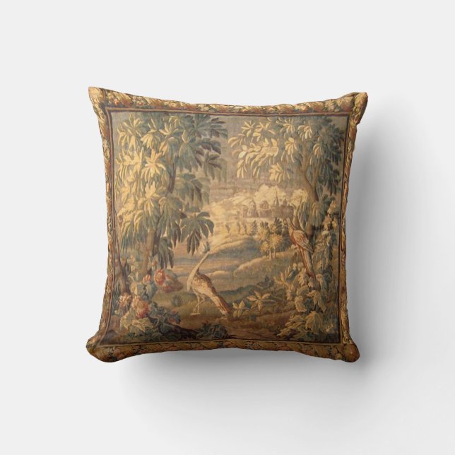 Vintages Tapestry-Kissen Kissen (Vorderseite)