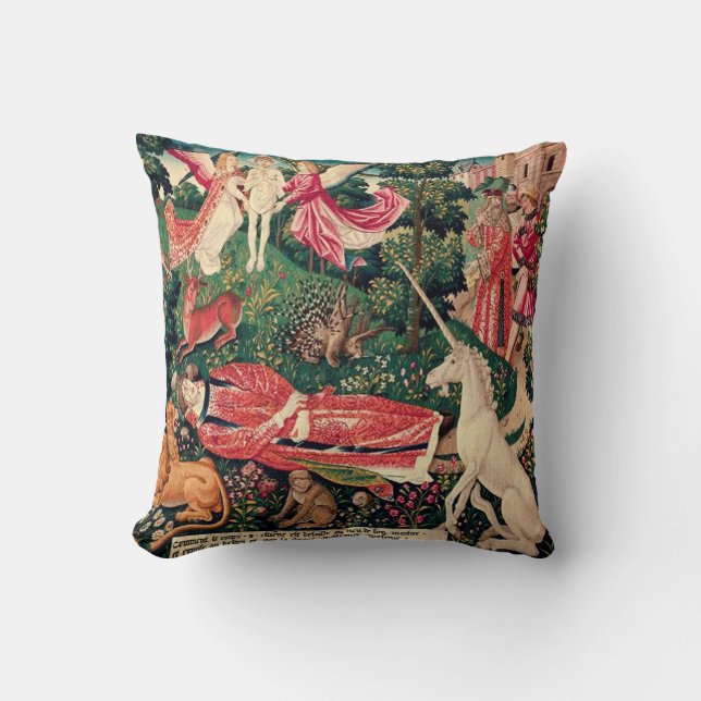 Vintages Tapestry-Kissen Kissen (Vorderseite)