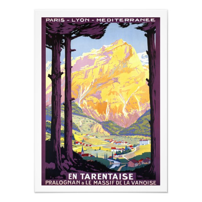Vintages Tarentaise Valley Frankreich Fotodruck (Vorne)