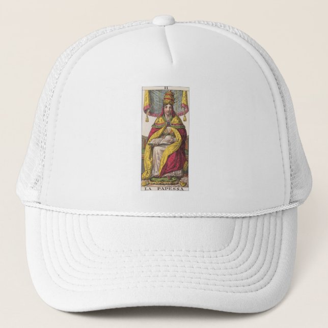 Vintages Tarot hoher Priesterinnen Truckerkappe (Vorderseite)