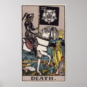 Vintages Tarot Sterbeplakat Poster