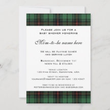 Vintages Tartan, Davidson Moderne Babydusche