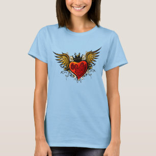Vintages Tattoo Winged Heart Shirt