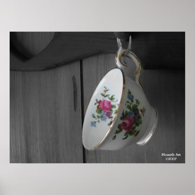 Vintages Teacup Poster (Vorne)