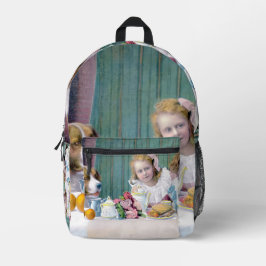 Vintages Tee-Party Bedruckter Rucksack