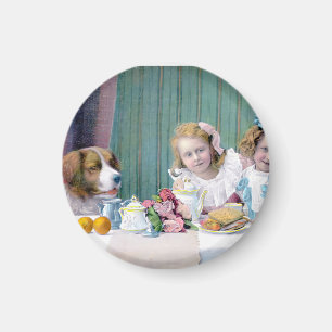 Vintages Tee-Party Magnet