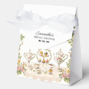 Vintages Tee-Party mit Teepots und Teezeremonie Br Geschenkschachtel