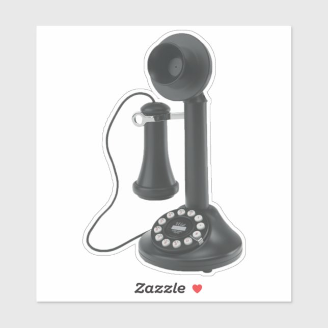 Vintages Telefon Aufkleber (Blatt)
