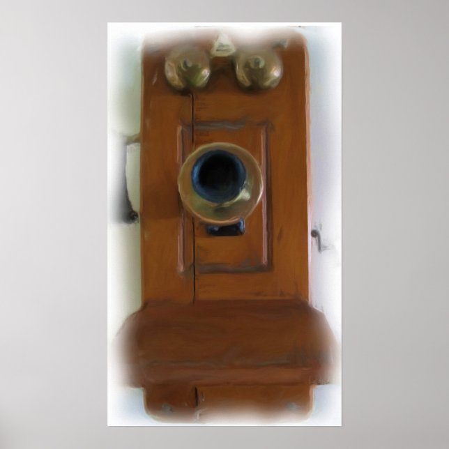 Vintages Telefonposter Poster (Vorne)