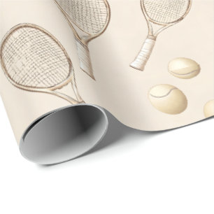 Vintages Tennis Geschenkpapier