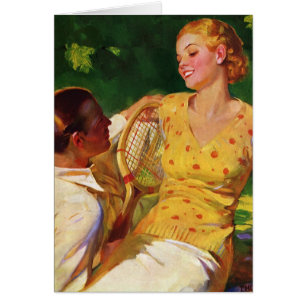 Vintages Tennis, Liebe und Romantik
