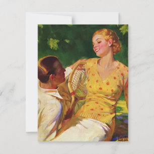 Vintages Tennis, Liebe und Romantik