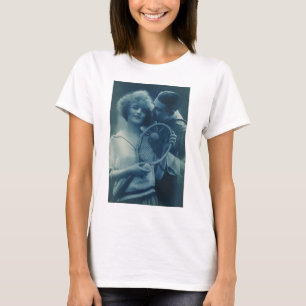 Vintages Tennis, Liebe und Romantik T-Shirt