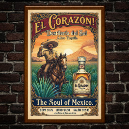 Vintages Tequila-Werbeplakat Poster