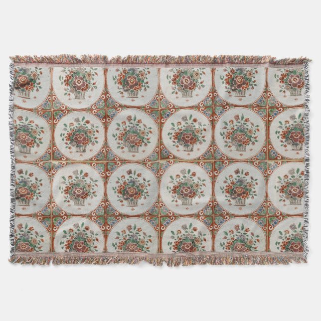 Vintages Terracotta Tiles-Muster Decke (Vorderseite)