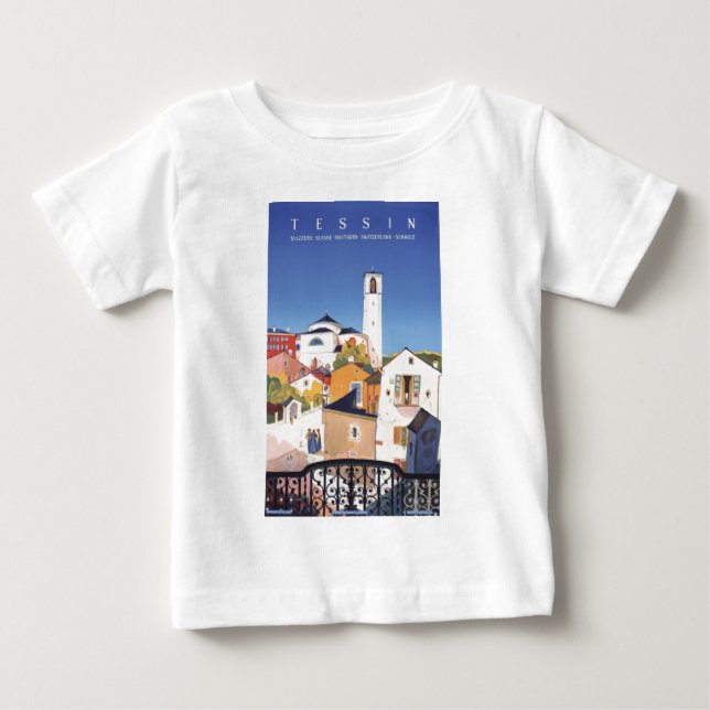 Vintages Tessin Tessin Baby T-shirt (Vorderseite)