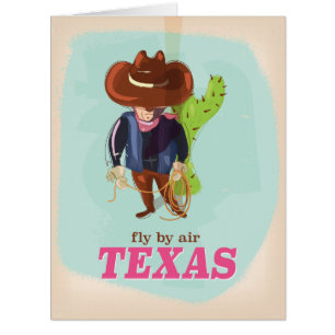Vintages Texas Reiseplakat