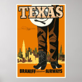 Vintages Texas Travel Poster
