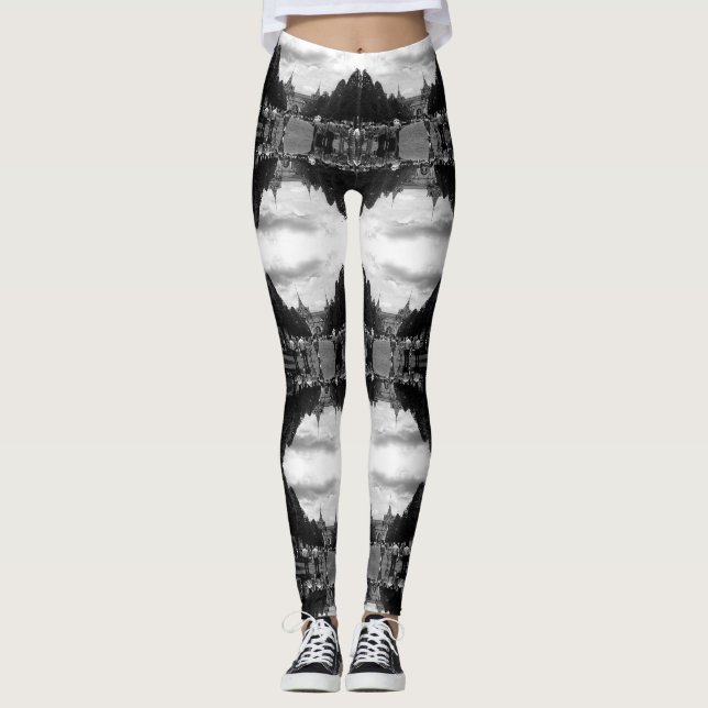 Vintages Thailand Bangkok Touristenpalast Tor Leggings (Vorderseite)