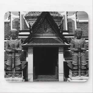 Vintages Thailand Bangkok Wat Phra Kaew Demon Guar Mousepad