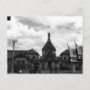 Vintages Thailand Bangkok Wat Phra Kaew Touristen Postkarte