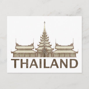 Vintages Thailand Postkarte