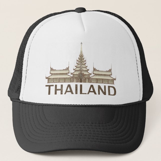 Vintages Thailand Truckerkappe (Vorderseite)