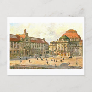 Vintages Theater und Museum, Chemnitz, Deutschland Postkarte