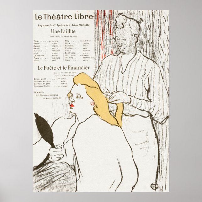 Vintages Theater/Werbetafel Poster (Vorne)