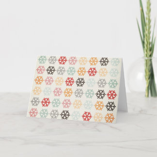 Vintages Thema Snowflake Weihnachtskarte Feiertagskarte