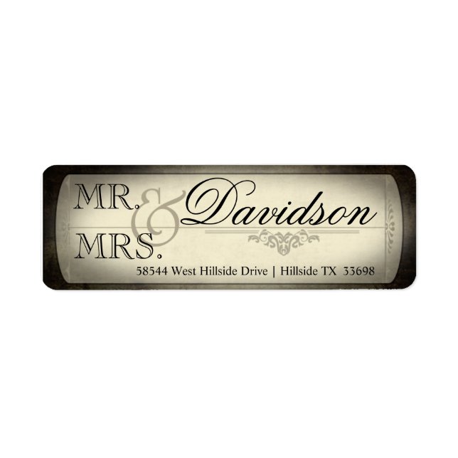 Vintages Ticketrücksendekennzeichen (Vorne)