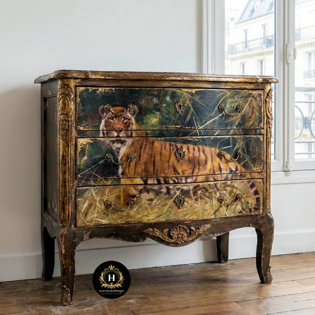 Vintages Tiger-Dekoupage-Tissue Paper Seidenpapier (Von Creator hochgeladen)