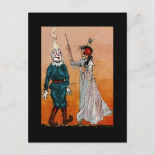 Vintages Tin Woodman-Bild von Scarecrow Postkarte