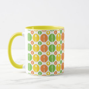 Vintages Tischbesteck-Muster Tasse