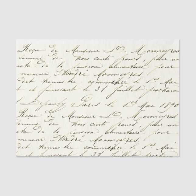 Vintages Tissue Paper Seidenpapier (Vorderseite)