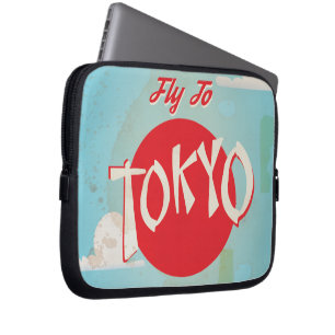 Vintages Tokio, Japan Reiseposter Laptopschutzhülle