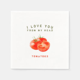 Vintages Tomatenquotierdesign - Serviette