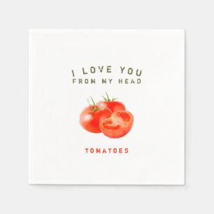 Vintages Tomatenquotierdesign - Serviette