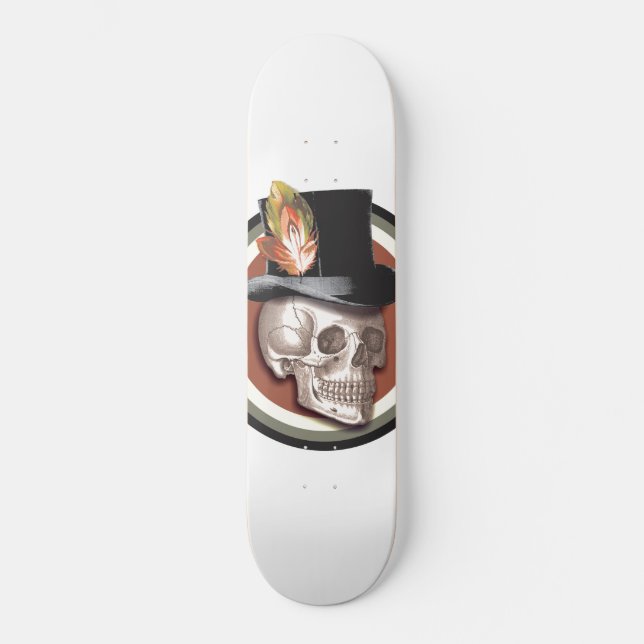 Vintages Top Hat Skateboard (Vorderseite)