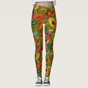 Vintages traditionelles japanisches Papier Leggings