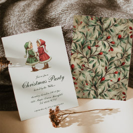 Vintages traditionelles Party Einladung