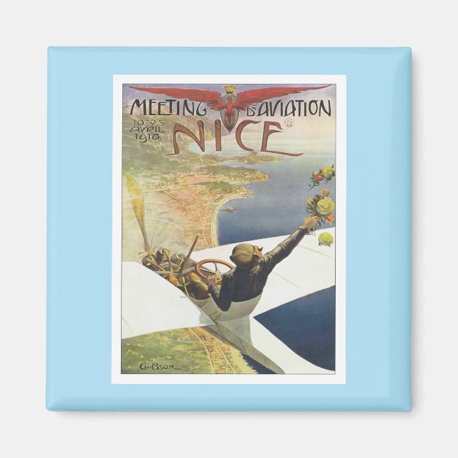 Vintages Treffen D'Aviation in Nizza Magnet (Vorne)