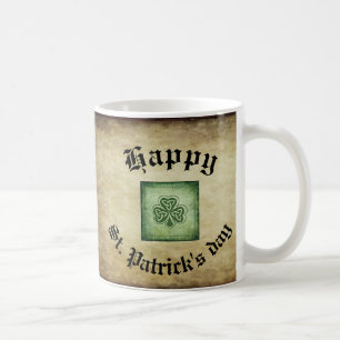 Vintages Trendgrundstück Irish Kleeblatt Kaffeetasse