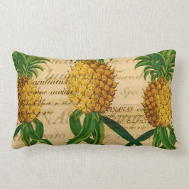 Vintages tropisches Ananas Lumbalkissen Lendenkissen