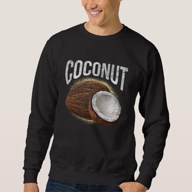 Vintages Tropisches Coconut-Urlaubsthema Sweatshirt (Vorderseite)