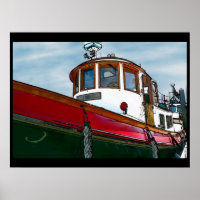 Vintages Tug-Bootposter