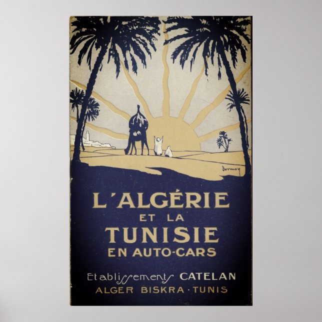 Vintages Tunisie Travel Poster (Vorne)