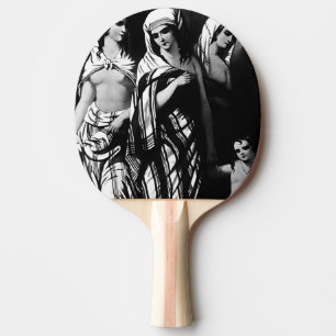 Vintages Türkisches Museum Istanbul Topkapi 1970 Tischtennis Schläger