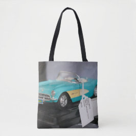 Vintages Türkisfarbenes Cabrio Tasche
