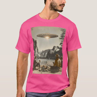 Vintages Ufo Nationalparkdesign - Retro Alien Cam T-Shirt